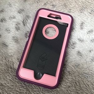 Purple and Pink Otterbox iPhone 7/8 Case w/Clip